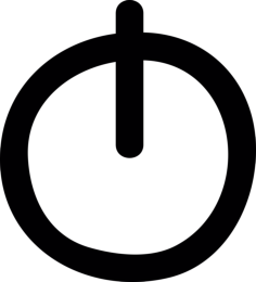 Power Button Doodle Contour Svg Vector, Free Vectors File